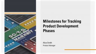 Milestones For Tracking Product Development Phases PPT Example AT