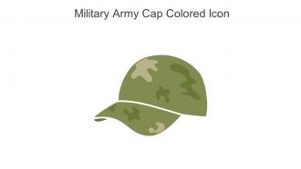 Military Army Cap Colored Icon In Powerpoint Pptx Png And Editable Eps Format