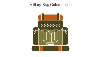 Military Bag Colored Icon In Powerpoint Pptx Png And Editable Eps Format