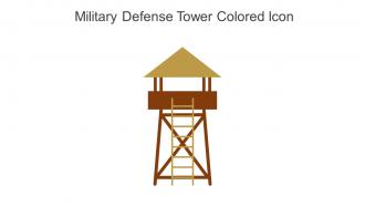 Military Defense Tower Colored Icon In Powerpoint Pptx Png And Editable Eps Format