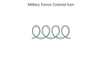 Military Fence Colored Icon In Powerpoint Pptx Png And Editable Eps Format