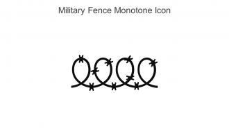 Military Fence Monotone Icon In Powerpoint Pptx Png And Editable Eps Format