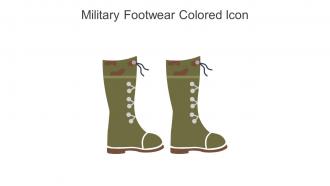 Military Footwear Colored Icon In Powerpoint Pptx Png And Editable Eps Format