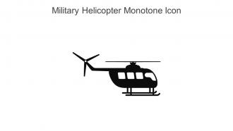 Military Helicopter Monotone Icon In Powerpoint Pptx Png And Editable Eps Format