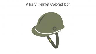 Military Helmet Colored Icon In Powerpoint Pptx Png And Editable Eps Format