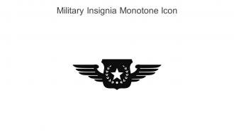 Military Insignia Monotone Icon In Powerpoint Pptx Png And Editable Eps Format