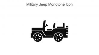 Military Jeep Monotone Icon In Powerpoint Pptx Png And Editable Eps Format