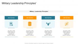 Military Leadership Principles In Powerpoint And Google Slides Cpb