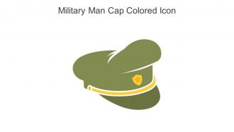 Military Man Cap Colored Icon In Powerpoint Pptx Png And Editable Eps Format