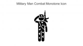 Military Man Combat Monotone Icon In Powerpoint Pptx Png And Editable Eps Format