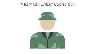 Military Man Uniform Colored Icon In Powerpoint Pptx Png And Editable Eps Format
