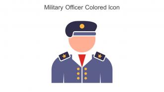 Military Officer Colored Icon In Powerpoint Pptx Png And Editable Eps Format