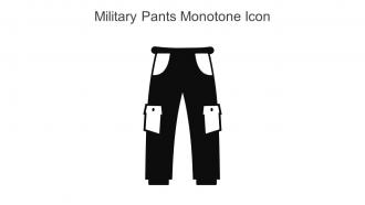 Military Pants Monotone Icon In Powerpoint Pptx Png And Editable Eps Format