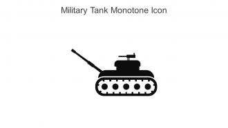 Military Tank Monotone Icon In Powerpoint Pptx Png And Editable Eps Format