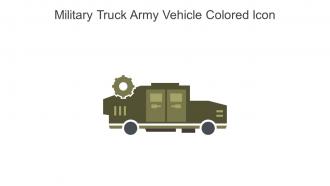 Military Truck Army Vehicle Colored Icon In Powerpoint Pptx Png And Editable Eps Format