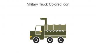 Military Truck Colored Icon In Powerpoint Pptx Png And Editable Eps Format