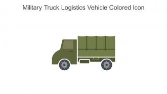 Military Truck Logistics Vehicle Colored Icon In Powerpoint Pptx Png And Editable Eps Format