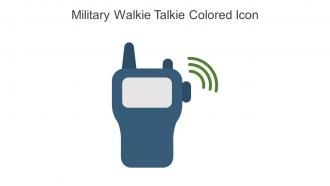 Military Walkie Talkie Colored Icon In Powerpoint Pptx Png And Editable Eps Format