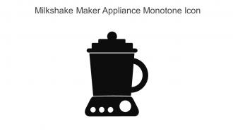 Milkshake Maker Appliance Monotone Icon In Powerpoint Pptx Png And Editable Eps Format