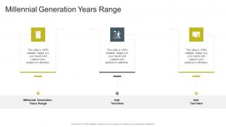 Millennial Generation Years Range In Powerpoint And Google Slides Cpb