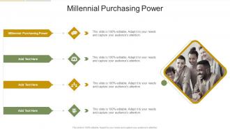 Millennial Purchasing Power In Powerpoint And Google Slides Cpb