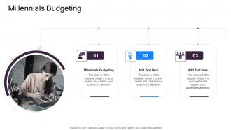 Millennials Budgeting In Powerpoint And Google Slides Cpb