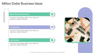 Million Dollar Business Ideas In Powerpoint And Google Slides Cpb