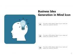 Mind Icon Gears Brainstorming Business Generation Exclamation Goals Arrow