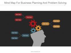 Mind map for business planning and problem solving ppt samples