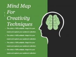 Mind Map For Creativity Techniques Powerpoint Slide Backgrounds