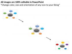 Mind map for healthcare sector flat powerpoint design