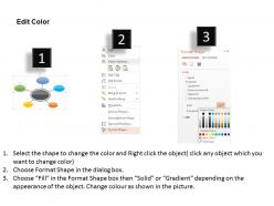 Mind map for healthcare sector flat powerpoint design