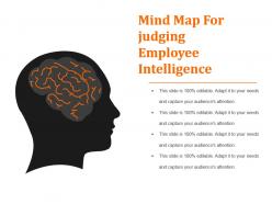 Mind map for judging employee intelligence powerpoint slide design templates