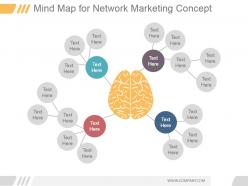 Mind map for network marketing concept ppt slide styles
