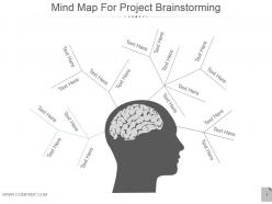 Mind map for project brainstorming powerpoint slides