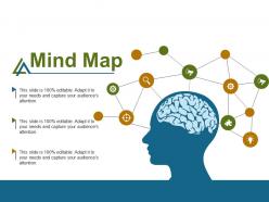 Mind map knowledge f466 ppt infographic template graphics design