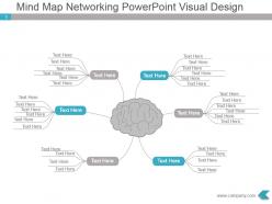 Mind map networking powerpoint visual design