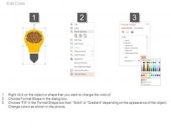 51372884 style variety 3 idea-bulb 1 piece powerpoint presentation diagram infographic slide