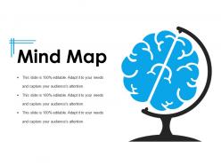 Mind map ppt background template 1