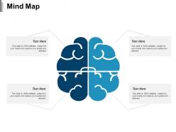 Mind map ppt portfolio infographic template