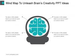 Mind Map To Unleash Brains Creativity Ppt Ideas