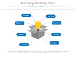 Mind map with bulb for idea generation powerpoint slides
