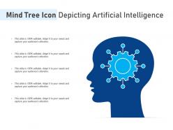 Mind tree icon depicting artificial intelligence