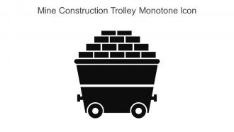 Mine Construction Trolley Monotone Icon In Powerpoint Pptx Png And Editable Eps Format