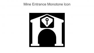 Mine Entrance Monotone Icon In Powerpoint Pptx Png And Editable Eps Format
