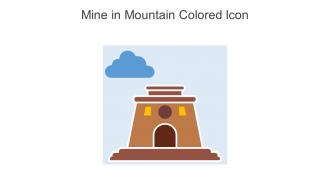 Mine In Mountain Colored Icon In Powerpoint Pptx Png And Editable Eps Format