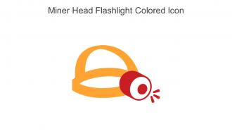 Miner Head Flashlight Colored Icon In Powerpoint Pptx Png And Editable Eps Format