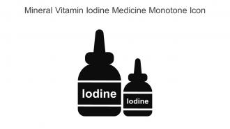 Mineral Vitamin Iodine Medicine Monotone Icon In Powerpoint Pptx Png And Editable Eps Format