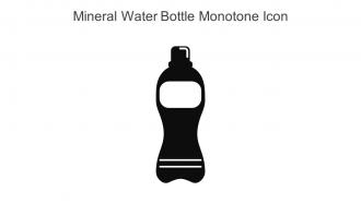 Mineral Water Bottle Monotone Icon In Powerpoint Pptx Png And Editable Eps Format