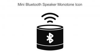 Mini Bluetooth Speaker Monotone Icon In Powerpoint Pptx Png And Editable Eps Format